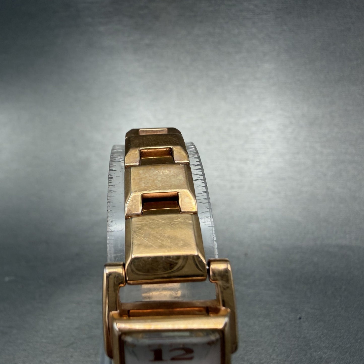 Seiko Wired Tank Watch Women 14mm MOP Dial Rose Gold Tone Rectangle New Battery4