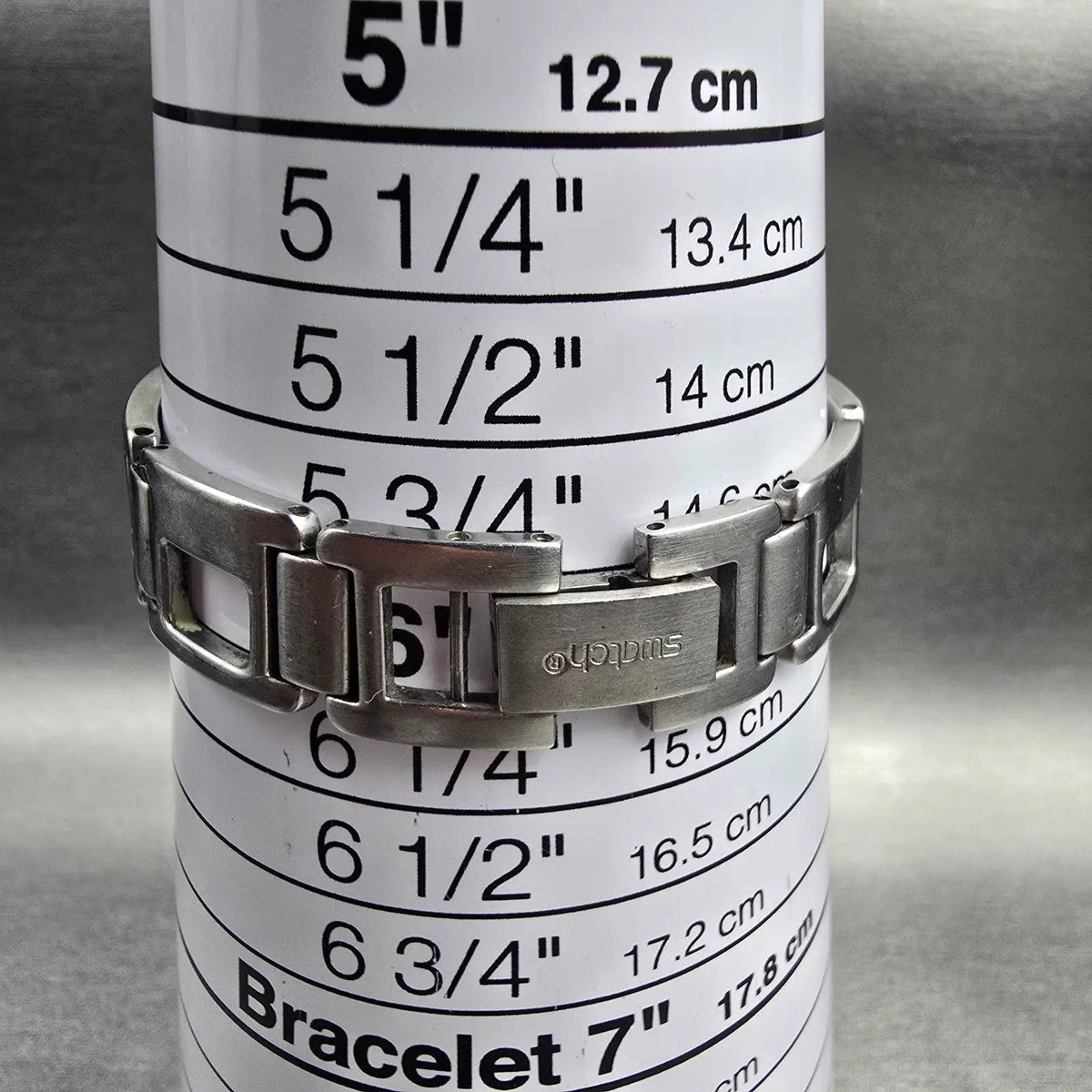 Swatch Silver Cobbles Watch Women 25mm Silver Dial Clear Case LM119 New Battery9
