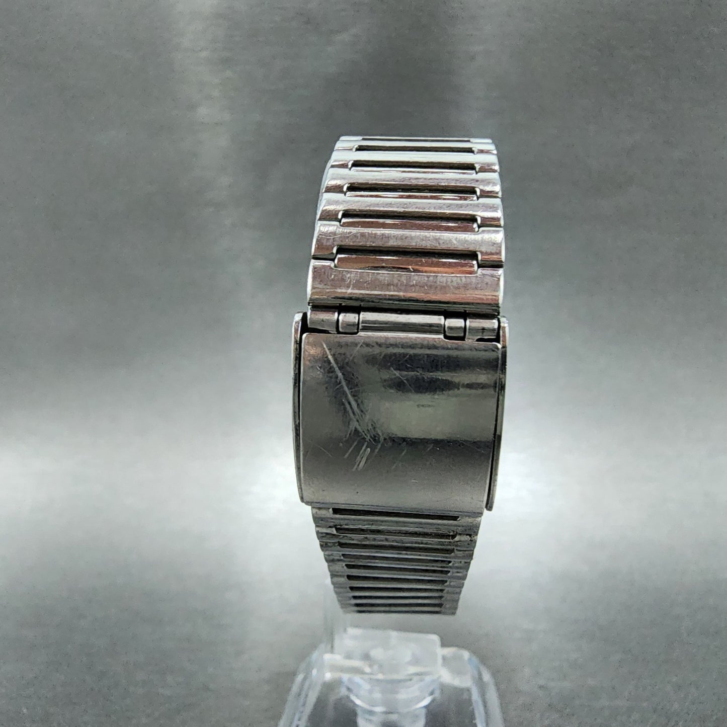 Seiko Watch Men 31mm Silver Dial Silver Tone Round 5p31-6a20 New Battery