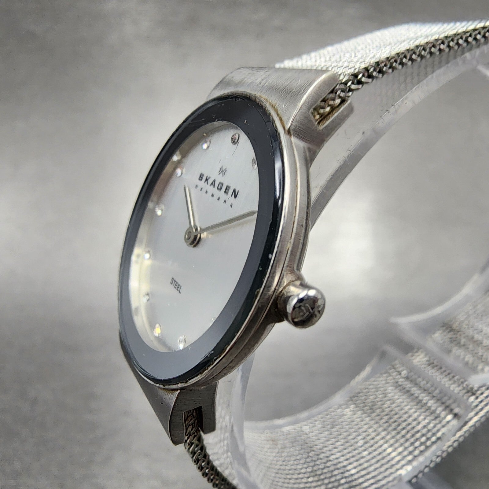 Skagen Watch Women 26mm Silver Dial Stainless Steel Round 358SSSD New Battery2