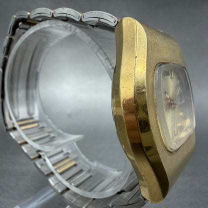 Seiko Automatic Watch Men 37mm Champagne Dial Gold Daydate 6309-5059 Runs VTG3