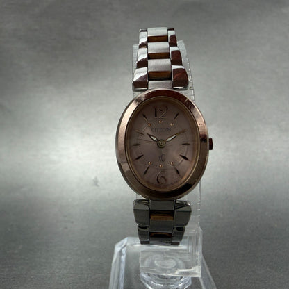 Citizen XC Eco-Drive Watch Women 21mm Pink Dial Two Tone Oval B036-T012728 Runs5