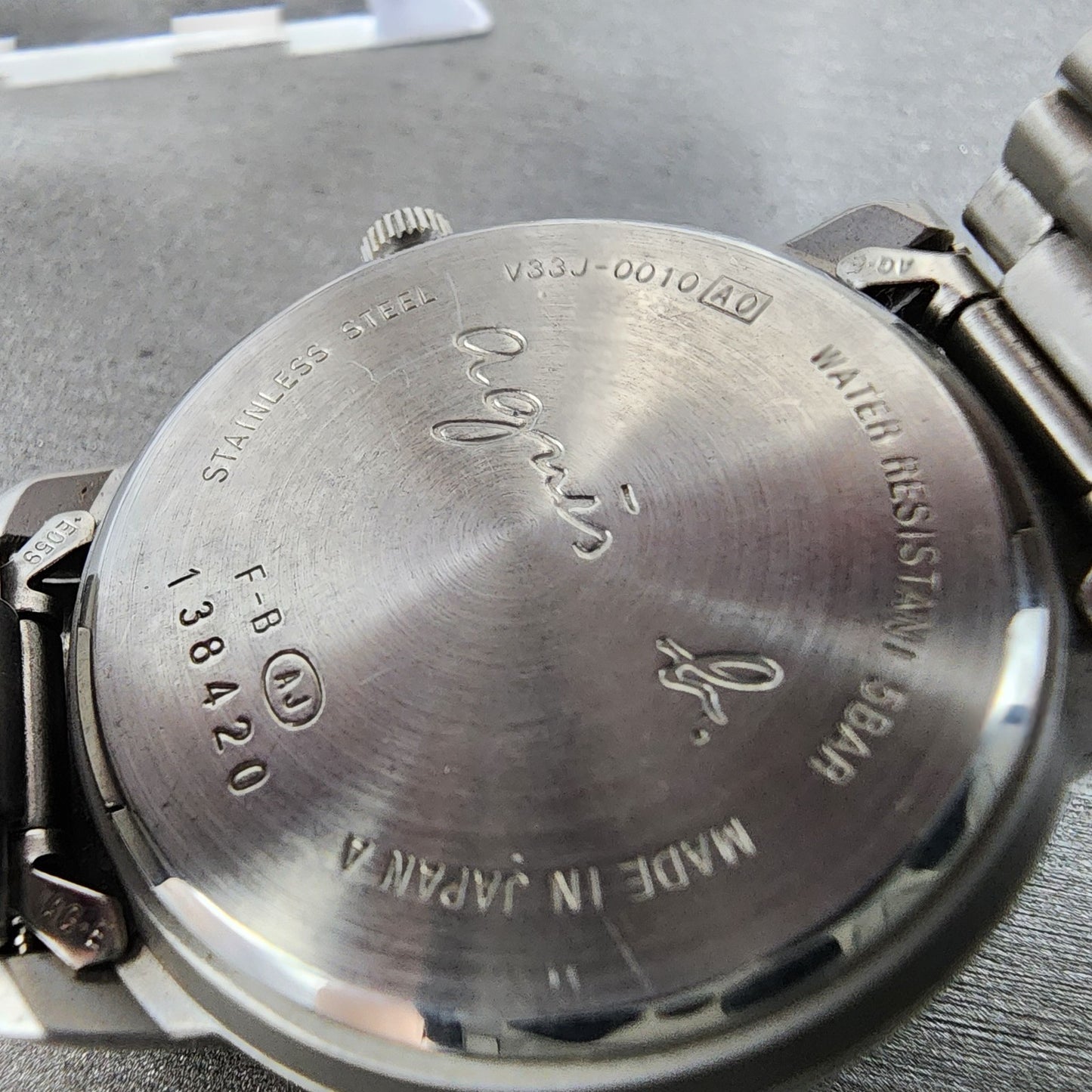 Seiko Agnes B Watch Women 33mm Black Dial Steel Daydate Round V33J0010 New Batt9