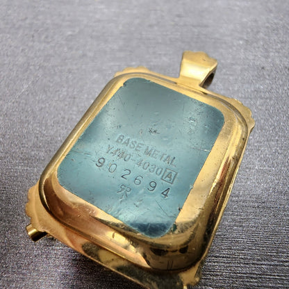 Seiko Alba Pendent Watch Women 20mm Digital Gold Tone Daydate Y4404030 New Batt6