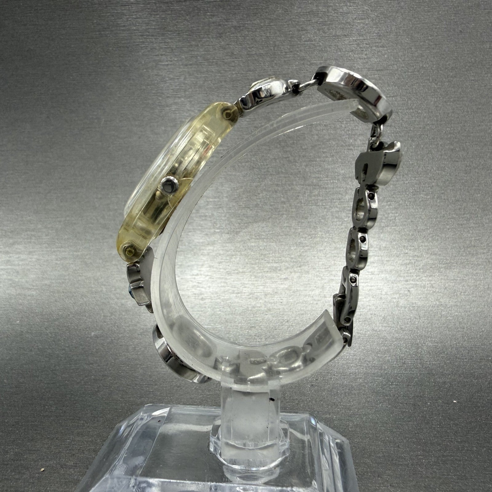 Swatch Menthol Tone Watch Women 25mm Silver Dial Clear Case Quartz LK292G NewBat6