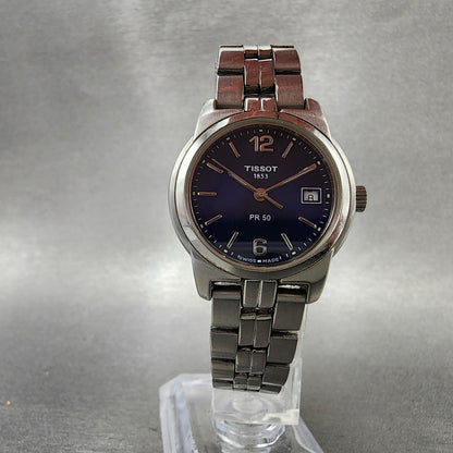 Tissot PR50 Watch Women 28mm Blue Dial Stainless Steel Date Round New Battery5