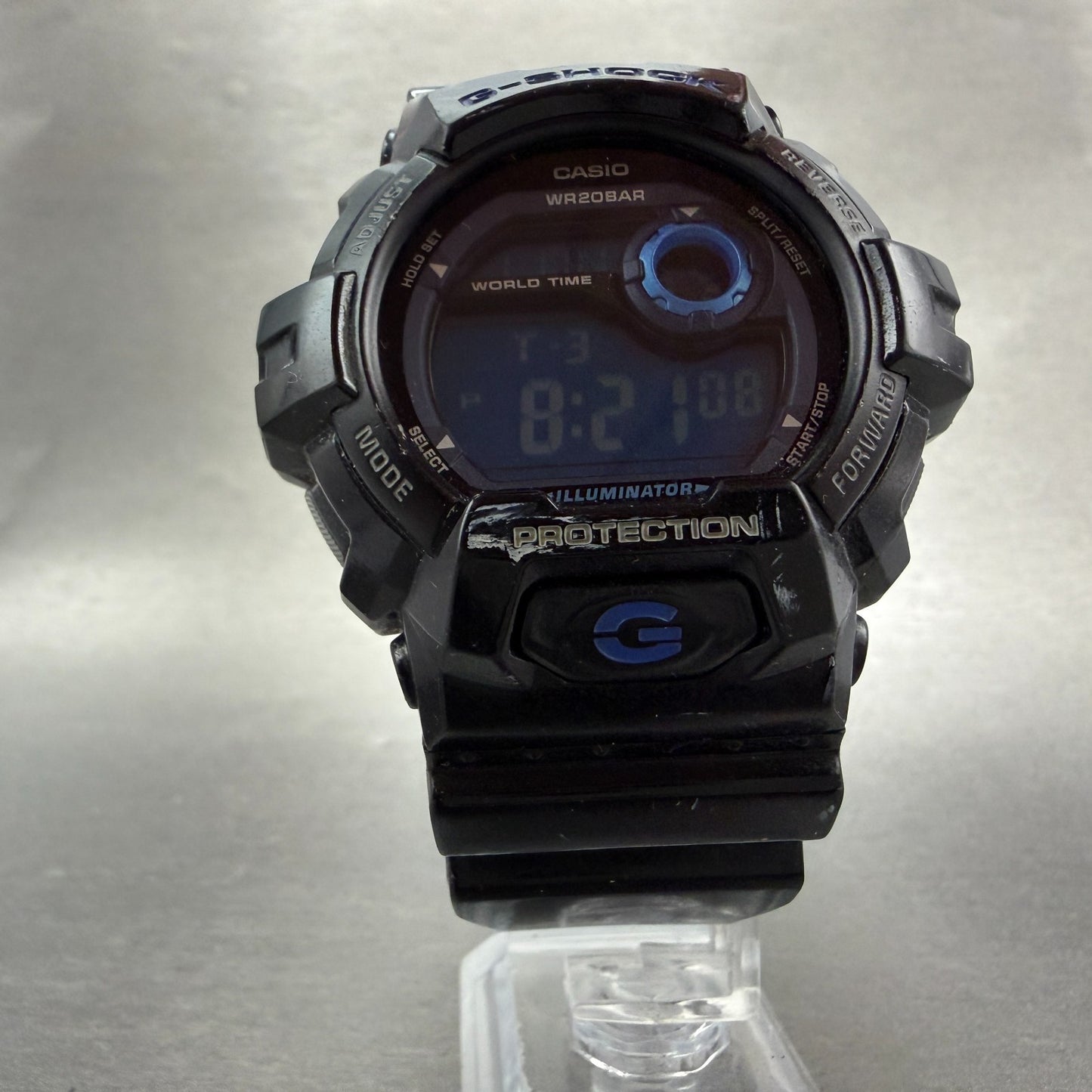 Casio G-Shock G-8900A Watch Men 52mm Digital Black blue Round  New Battery5
