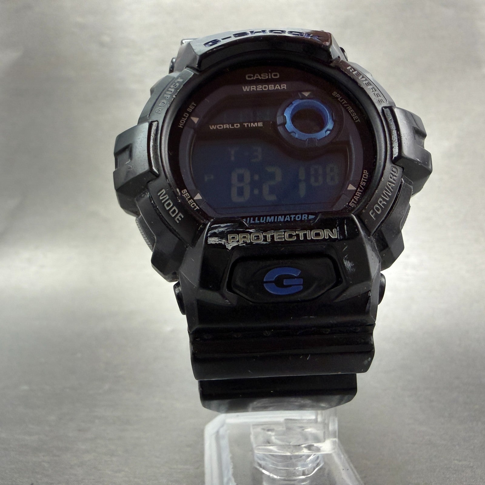 Casio G-Shock G-8900A Watch Men 52mm Digital Black blue Round  New Battery5