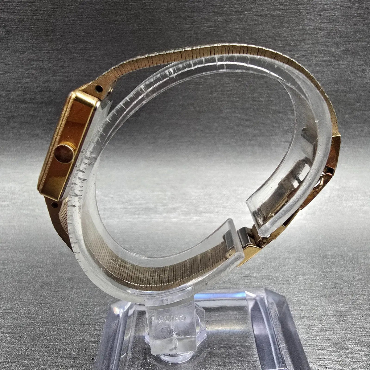 Seiko Watch Women 13mm Brown Dial Gold Tone Rectangle 1320-5299 New Battery6
