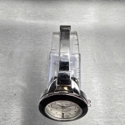 Bulova Harley-Davidson Watch Women 26mm Silver Dial Silver Tone 76L25 New Batt4