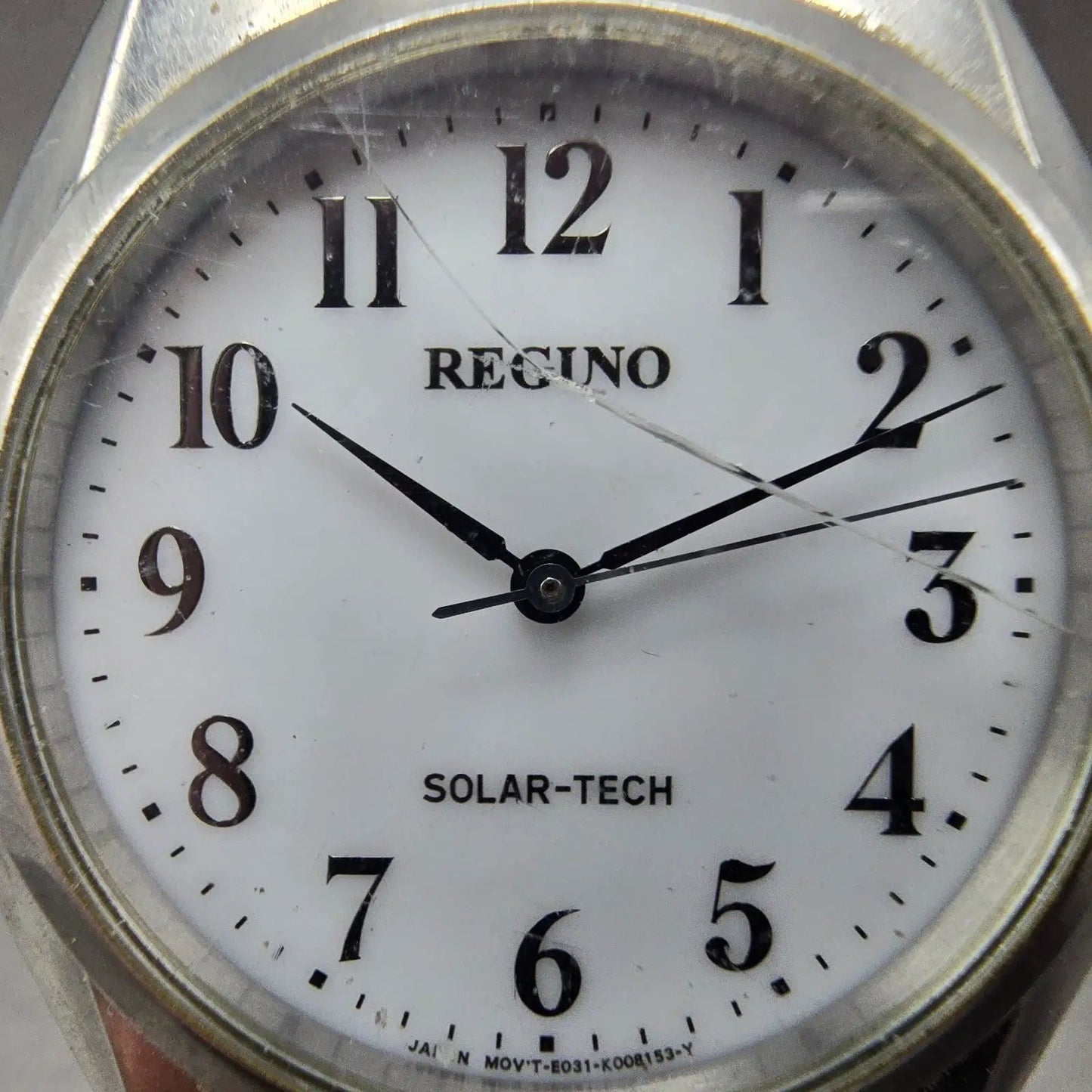 Citizen Reguno Solar Watch Men 35mm White Dial Silver Tone E031-T017215 PARTS2