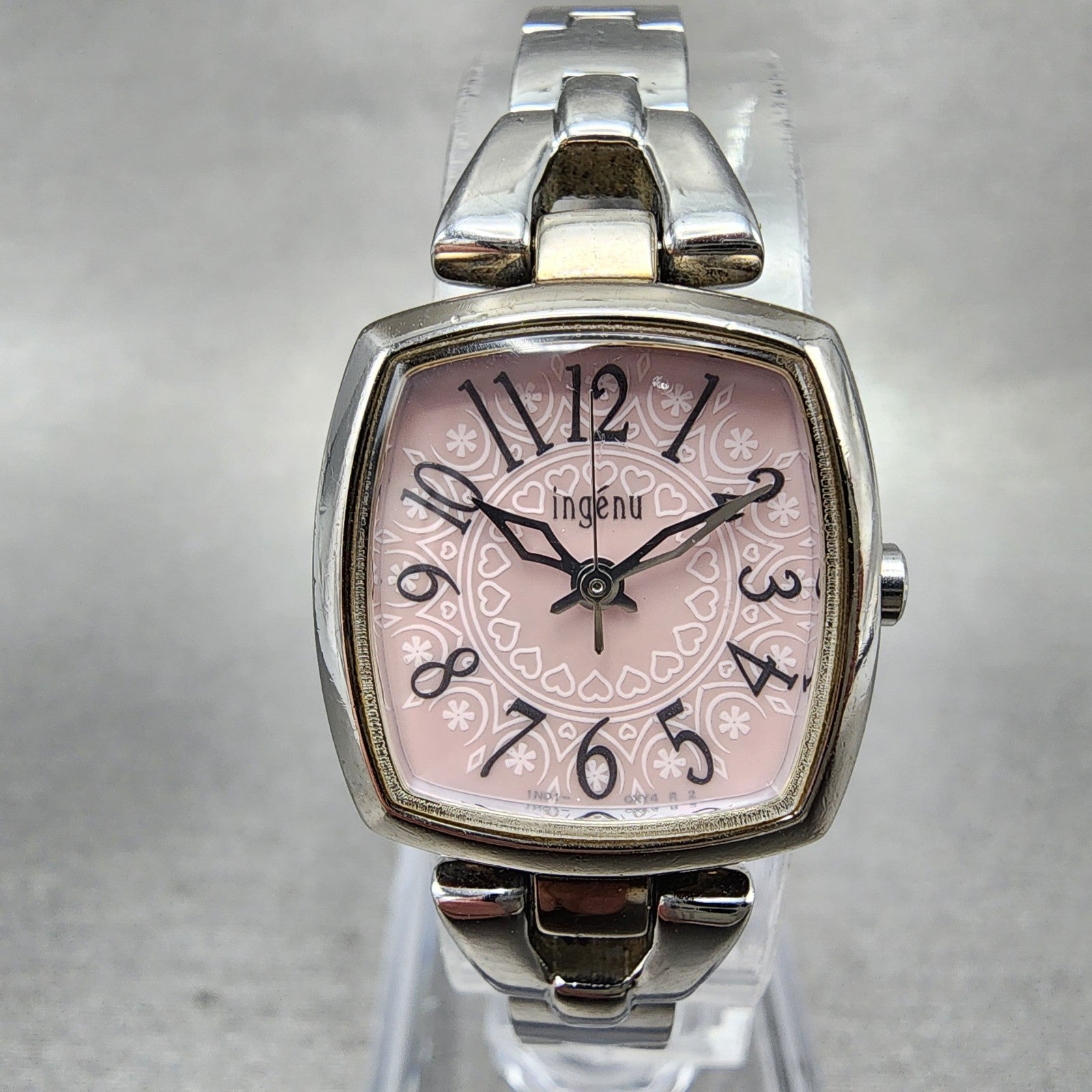 Seiko Alba Ingenu Watch Women 20mm Pink Dial Silver Tone 1N010MJ0 New Battery0