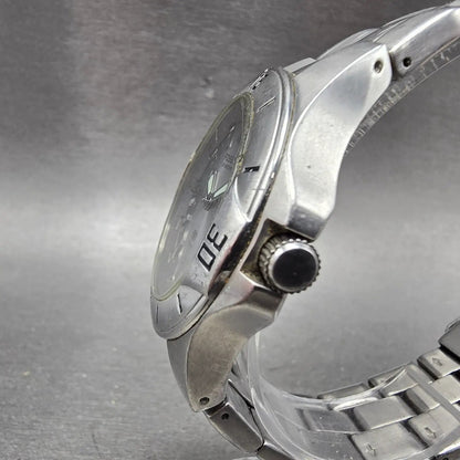 Fossil Blue Dive Watch Men 40mm Silver Dial Silver Tone Date AM-3723 New Battery2