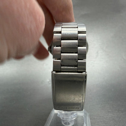 Seiko Spirit Watch Men 35mm Silver Dial Silver Tone Daydate 7N43-7180 NewBattery8