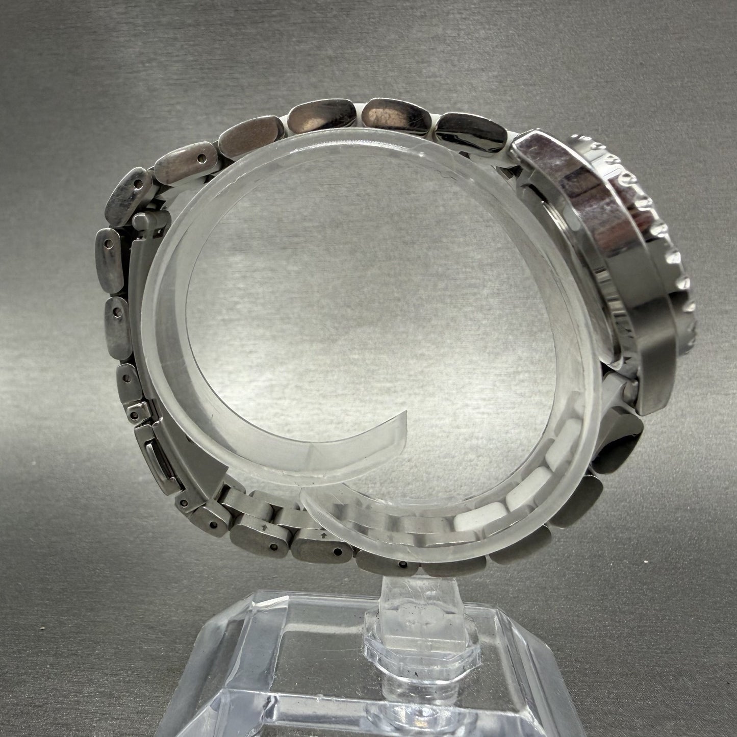 Technos Ceramic Watch Women 29mm White Dial Silver Tone Round New Battery8