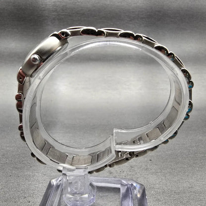 Bulova Watch Women 20mm MOP Dial Silver Tone Round 96L90 New Battery Bracelet6