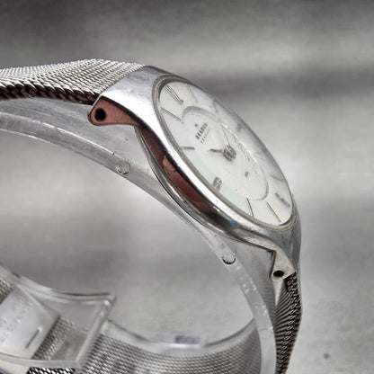 Skagen Denmark Watch Women 24mm MOP Dial Silver Tone Round 233XSSS New Battery3