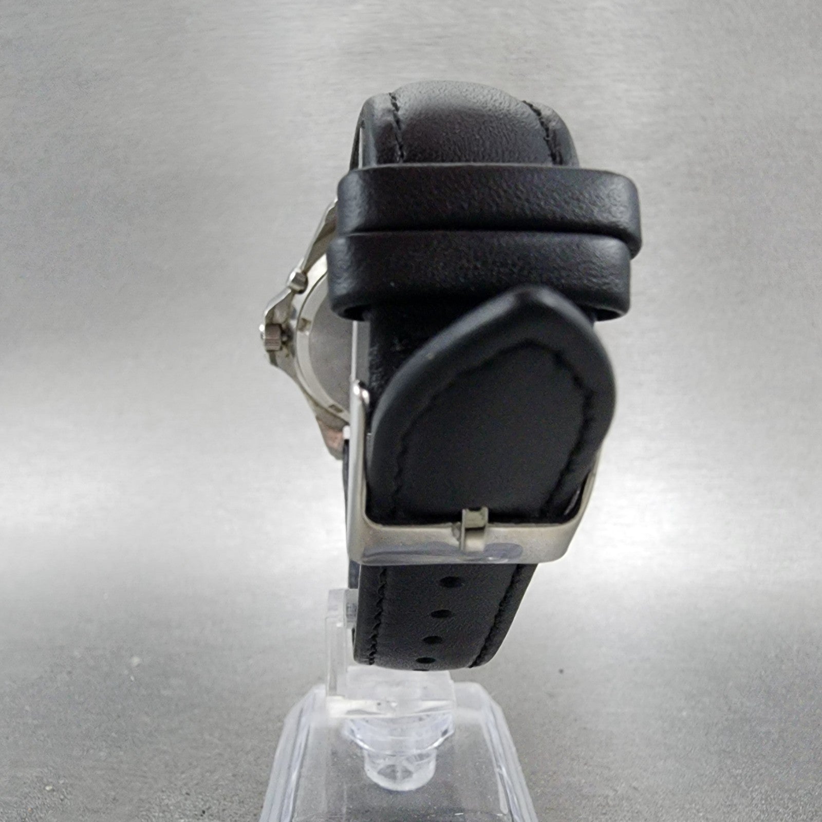 Nissan NISMO Chronograph Watch Men 40mm Black Dial Steel Date Round New Battery8