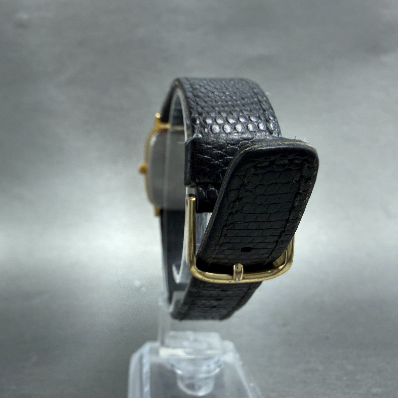 Citizen Tank Watch Men 27mm Black Dial Gold Tone Date Rectangle 6010-K00128 PART8