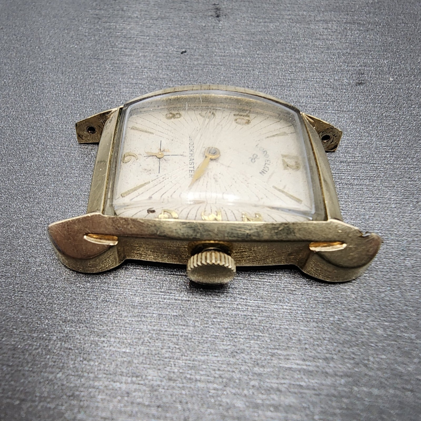 Lord Elgin Watch Men 24mm Cream Dial 14K Gold Filled Cal 713 21 jewwls PARTS6