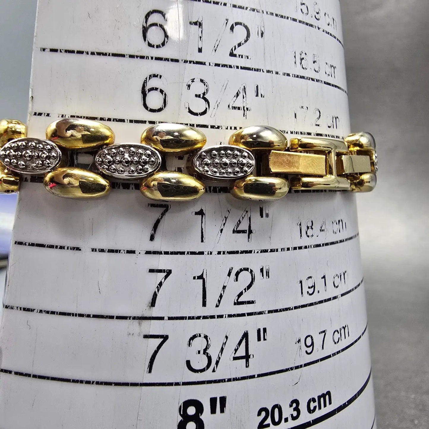 Gruen Watch Women 18mm MOP Dial Two Tone Ovel New Battery Vintage10