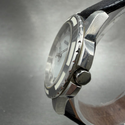 Bulova Watch Women 32mm MOP Dial Silver Tone Round Diamond 98P139 New Battery2