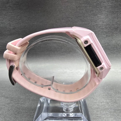 Casio Baby-G BGA-200 Watch Women 36mm Pink Black Chrono Alarm Square New Battery8