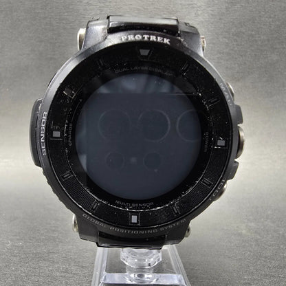 Casio Protrek WSD-F30 Watch Men 50mm Digital Black Silver GPS UNTESTED PARTS6