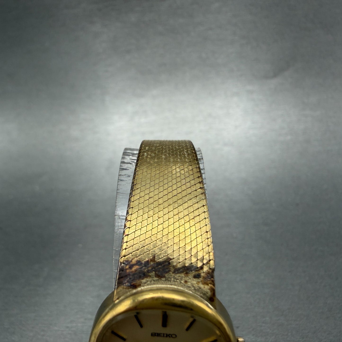 Seiko Watch Women 21mm Champagne Dial Gold Tone Round Manual 11-4670 Runs VTG4