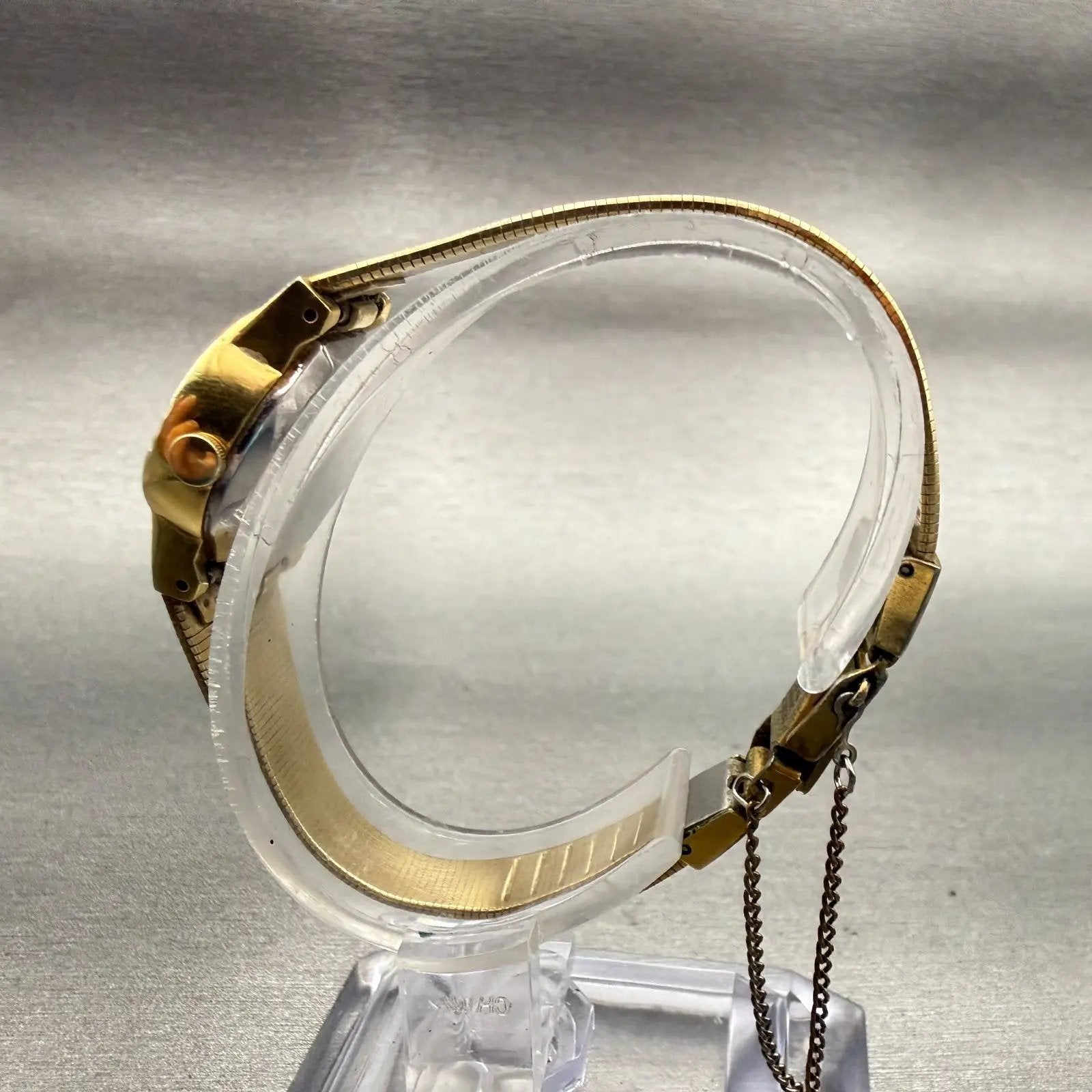 Seiko Watch Women 19mm Champagne Dial Gold Tone Round 16-0129 New Battery VTG6