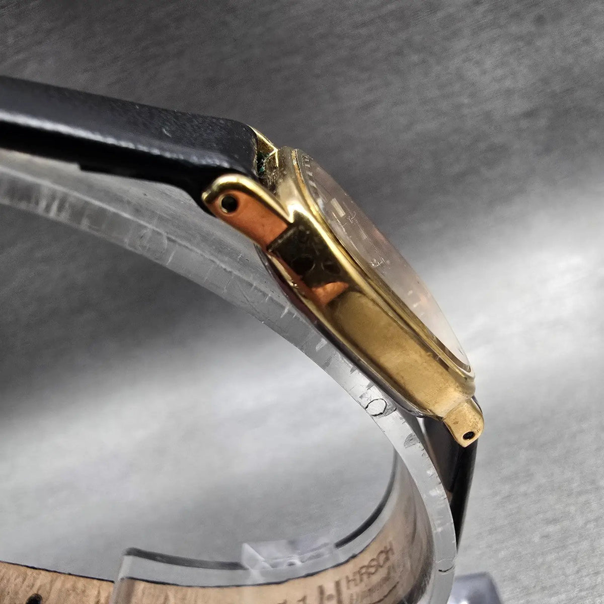 Seiko Watch Women 20mm Gold Dial Gold Tone Rectangle 2P20-5000 New Battery3