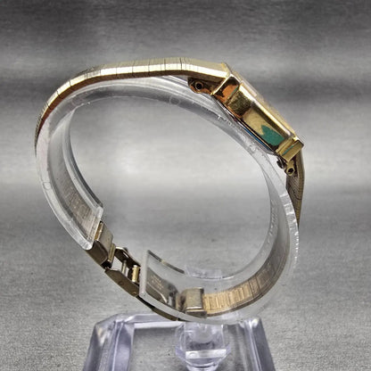 Citizen CQ Watch Women 17mm Gold Dial Gold Tone Octagon 3220-321871 New Battery8