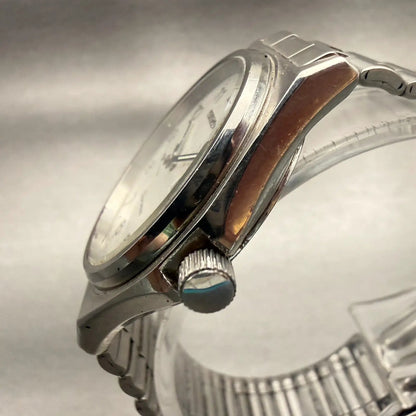 Seiko Chronos Watch Men 35mm Silver Dial Silver Daydate Round 5H23-7060 New Batt2