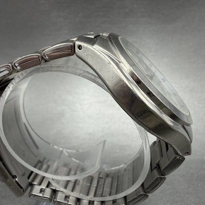 Casio Lineage Titanium Watch Men 38mm Silver Dial Daydate LIN-171J New Battery I3