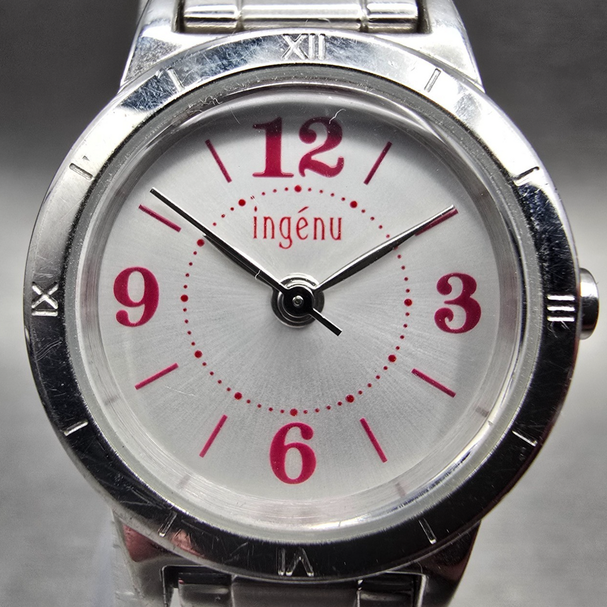 Alba Ingenu Watch Women 21mm Silver Dial Silver Tone Round 1N01-K590 New Battery1