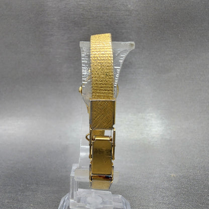 Seiko Watch Women 19mm Gold Dial Gold Tone Round 2P210A79 New Battery VTG7
