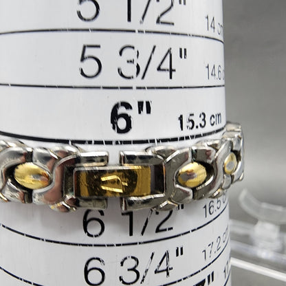 Bulova Watch Women 17mm Blue Dial Two Tone Vintage Oval 98T72 New Battery10