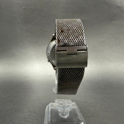 Ricoh Riquartz Watch Men Brown Dial Silver Tone Round 572008 VTG PARTS9