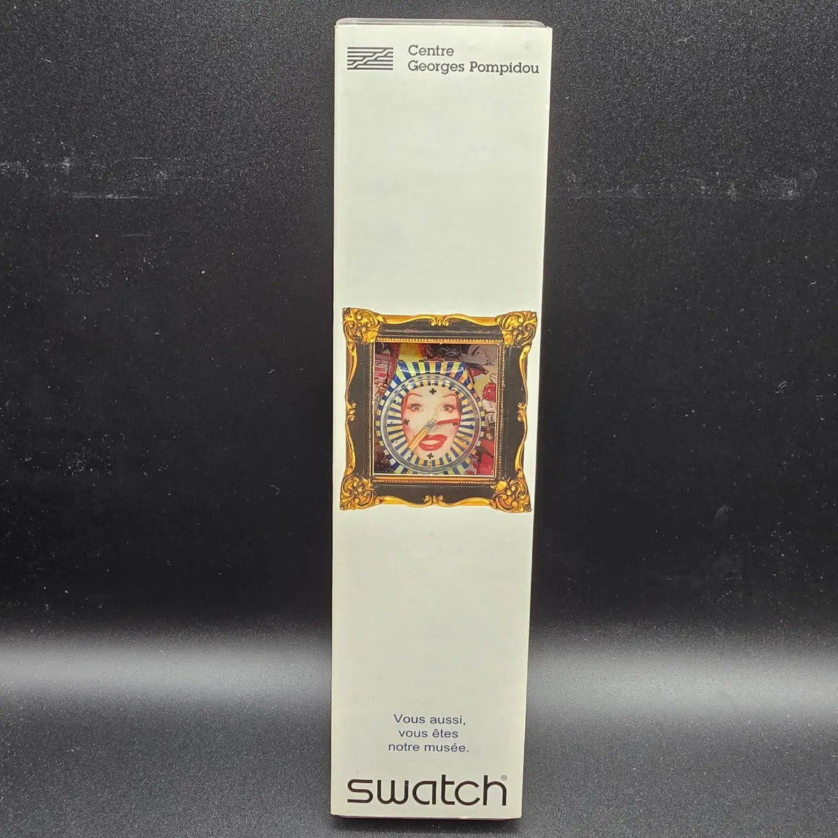 Swatch Time Tranny Watch Men 34mm David LaChapelle Round GZ163 New Battery NOS14