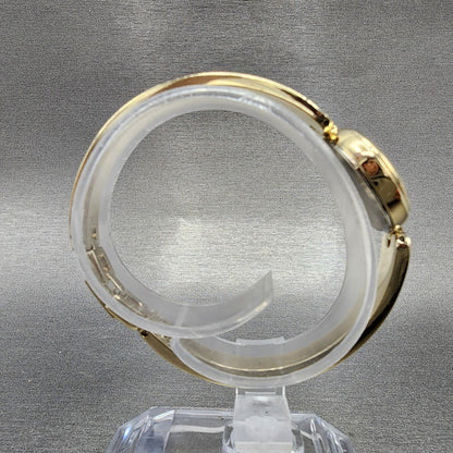 Alba Watch Women 20mm Champagne Dial Gold Tone Round Bangle V401019A New Batt8