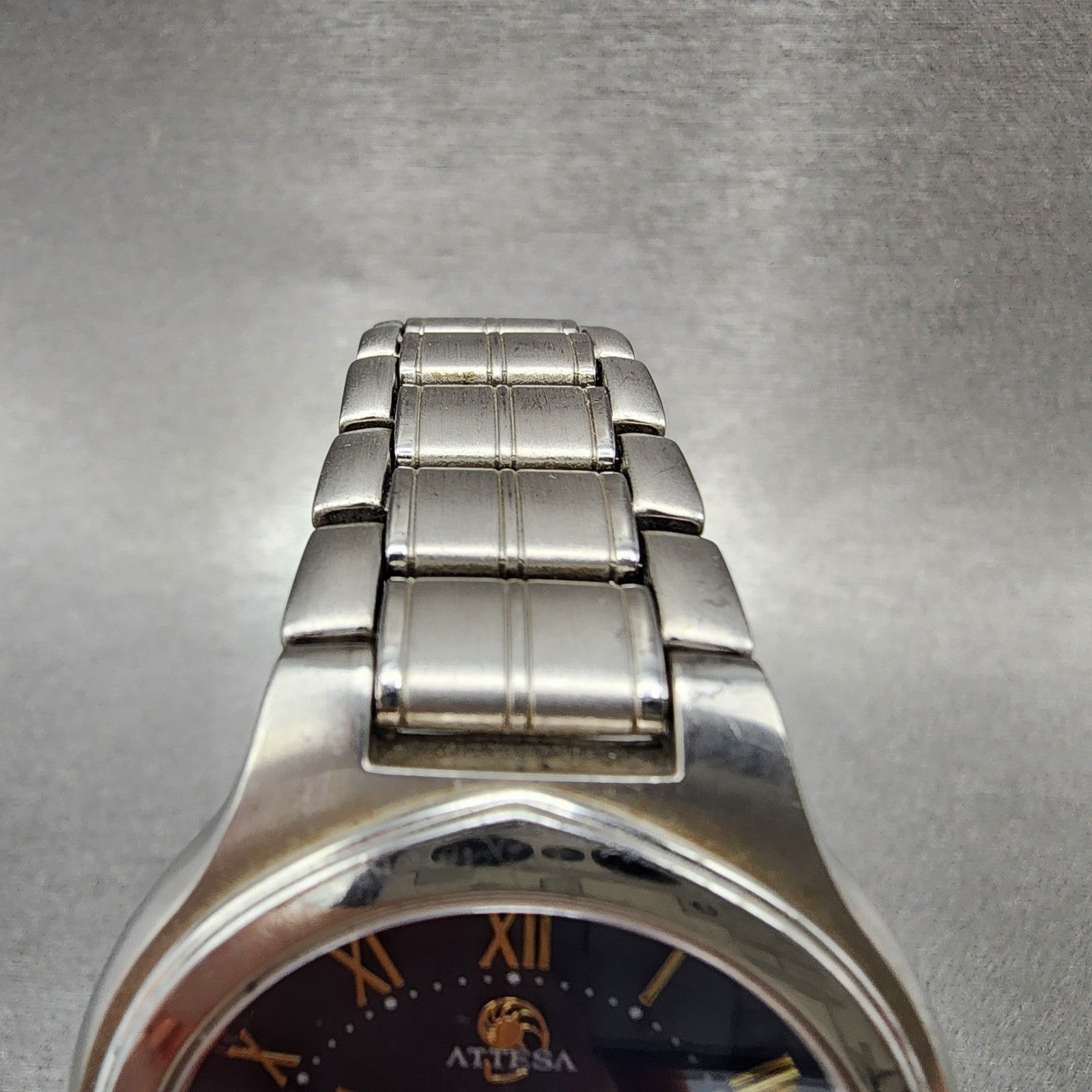 Citizen Attesa EcoDrive Watch Men 36mm Blue Dial Titanium A114H08282 Date Runs4