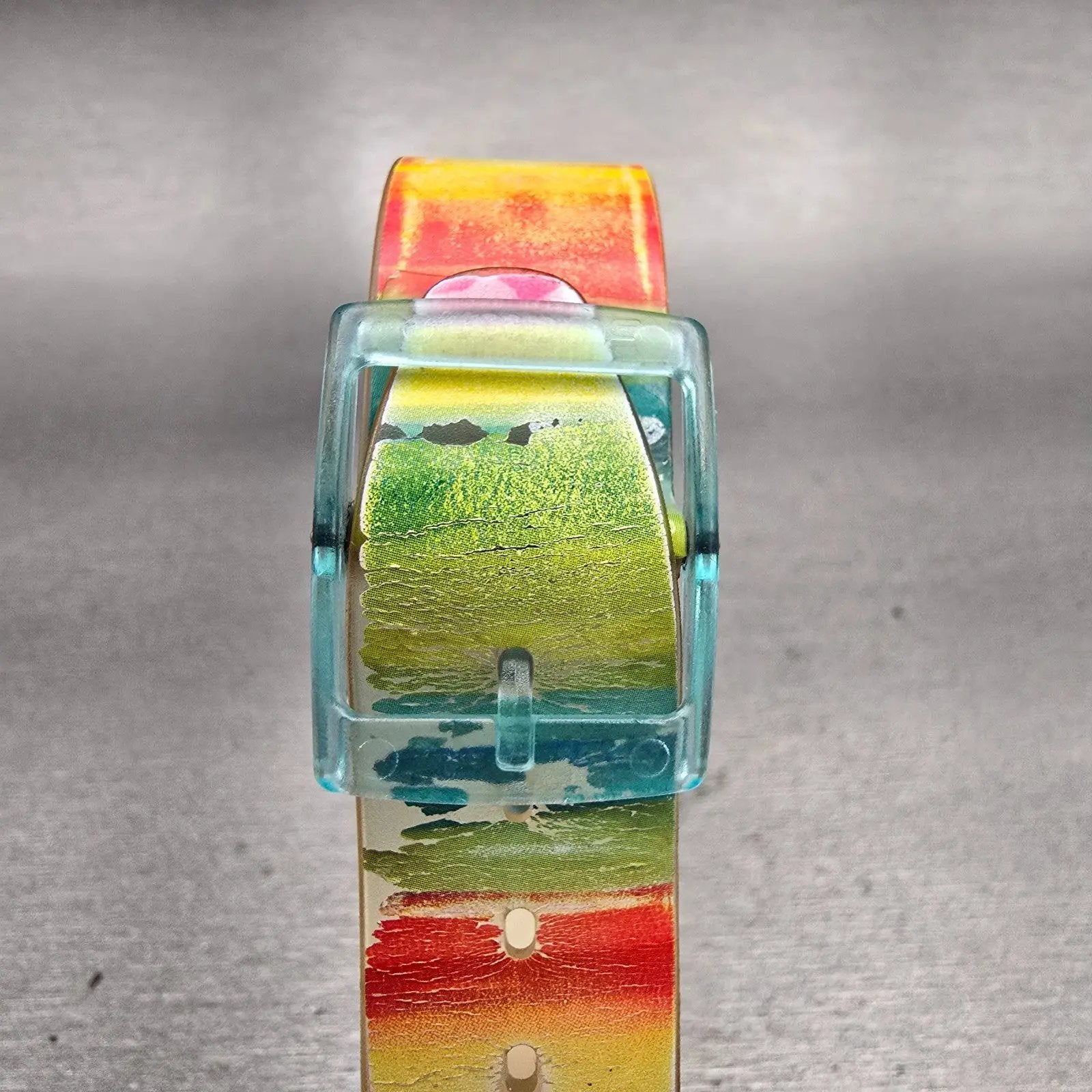 Swatch COLOR THE SKY Watch Men 34mm Multi Dial Multi Tone Round GS124 New Batt7