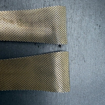 Longines Bracelet 21mm Gold Tone Mesh Duchess USA Vintage Two Piece4