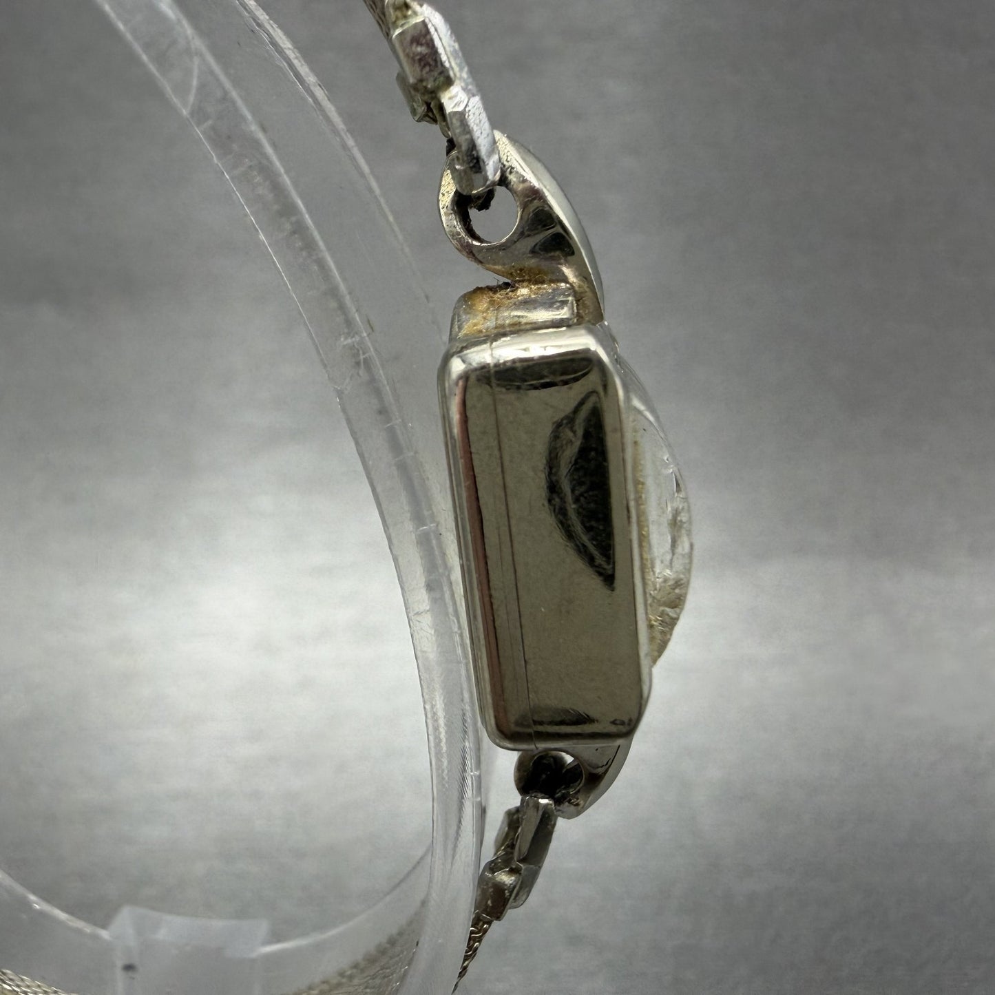 Hamilton Watch Women 14mm Cream Dial 14K Solid White Gold  Manual Wind Runs3