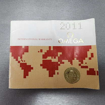 Omega De Ville Watch Women 22mm Gold Dial Two Tone 795.0897.2 Warranty Card PART12