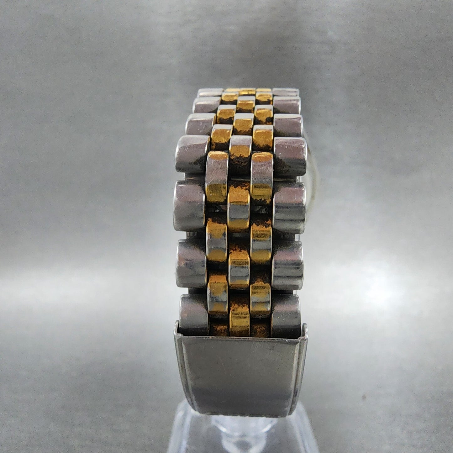 Seiko Presidential Watch Men 36mm Gold Dial Twotone Day Date 7n438111 New Batt7