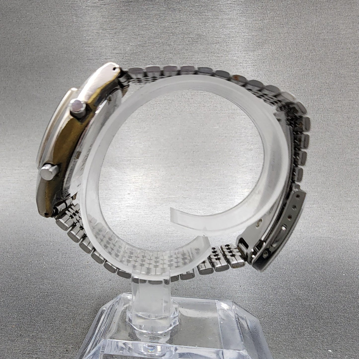 Seiko ALBA Digital Watch Men 39mm Silver Tone Alarm Chrono Y7354A10 PARTS7