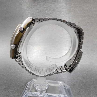 Seiko ALBA Digital Watch Men 39mm Silver Tone Alarm Chrono Y7354A10 PARTS7
