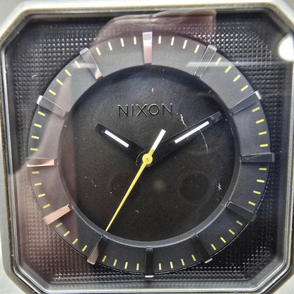 Nixon The Platform Watch Men 41mm Black Dial Black Tone Octagon New Battery1