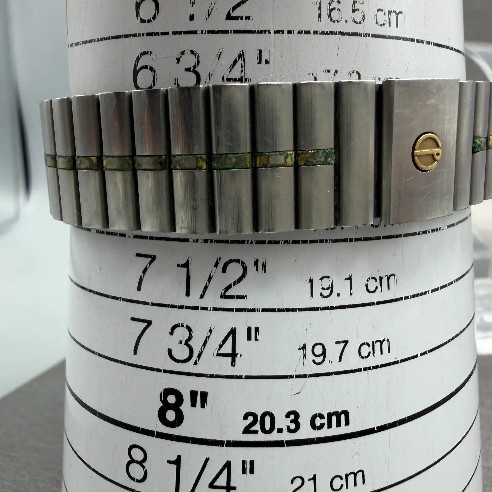 Dunhill Millennium Watch Men 32mm White Dial Two Tone Date Round New Battery10